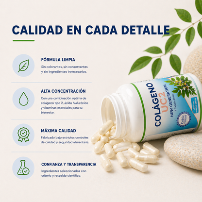 Colágeno UC-II – Articulaciones, Piel y Movilidad